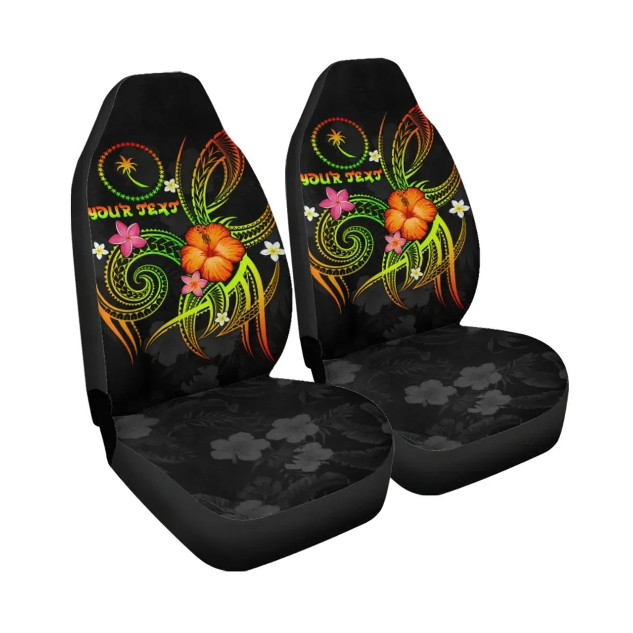 Chuuk Polynesian Personalised Car Seat Covers - Legend of Chuuk (Reggae)