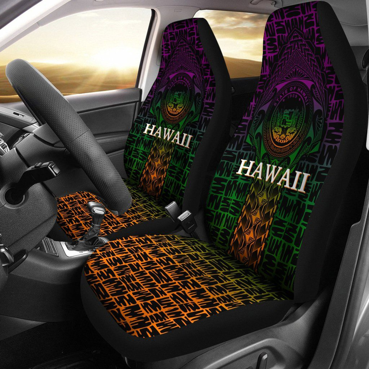 Hawaii Car Seat Covers -  Hawaii Seal Rocket Style28