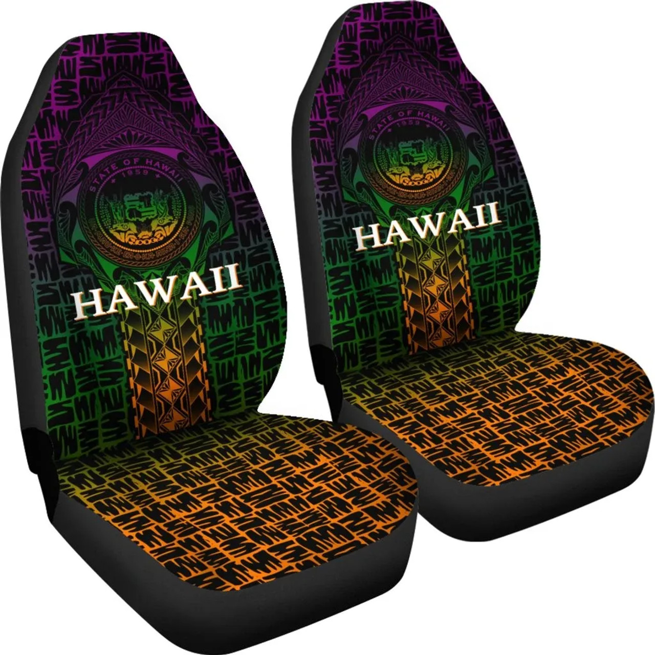 Hawaii Car Seat Covers -  Hawaii Seal Rocket Style28