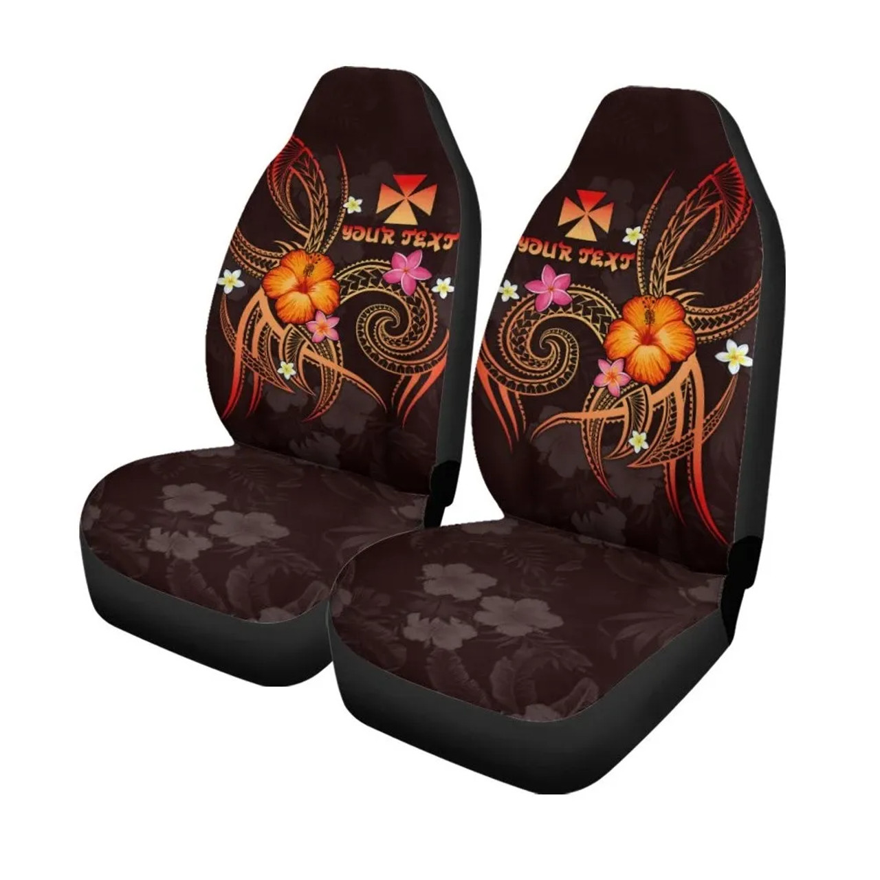 Wallis and Futuna Polynesian Personalised Car Seat Covers - Legend of Wallis and Futuna (Red)