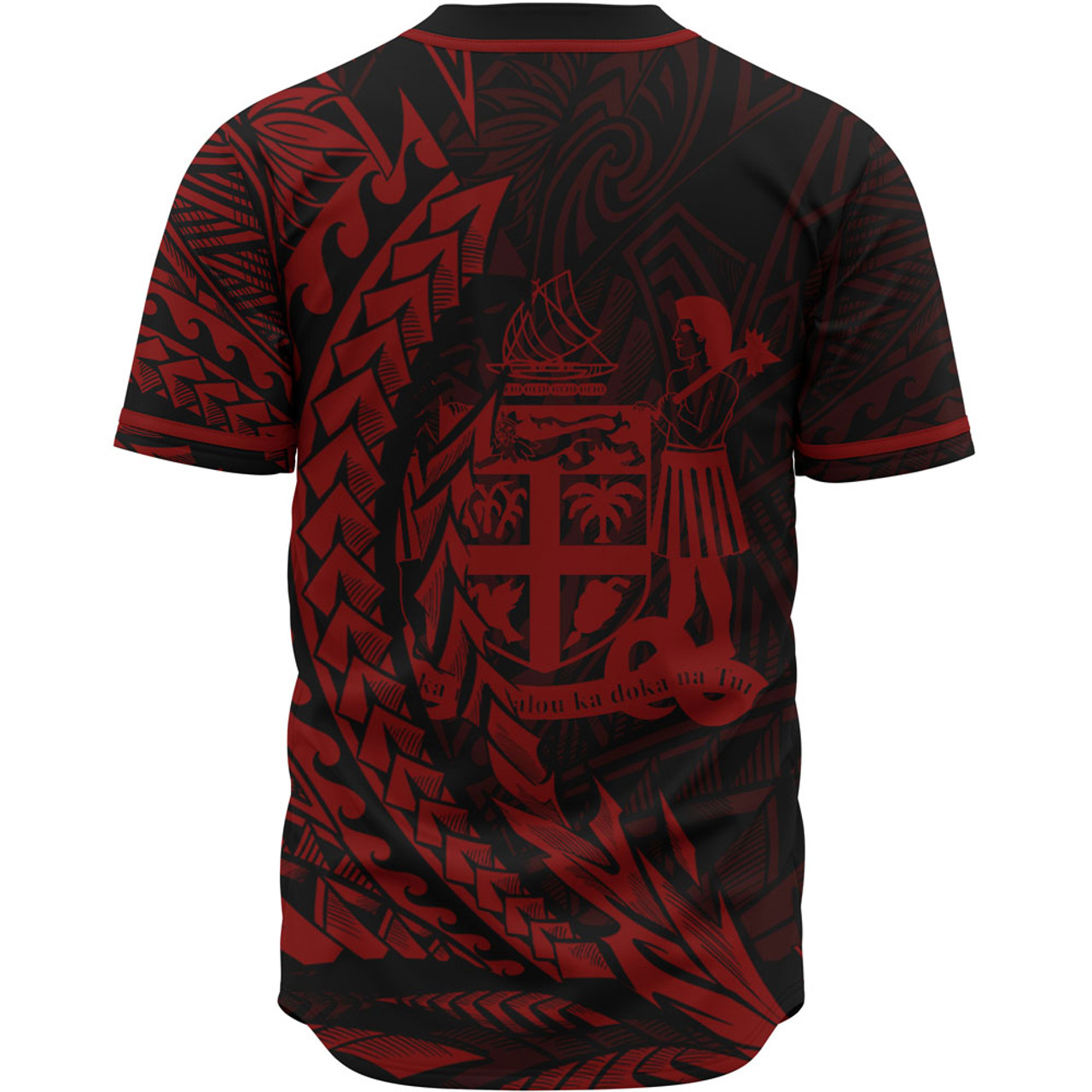 Fiji Baseball Shirt - Red Wings Style