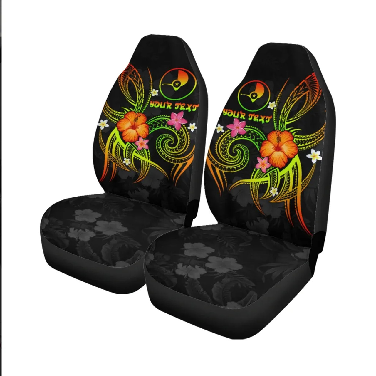 YAP Polynesian Personalised Car Seat Covers - Legend of YAP (Reggae)