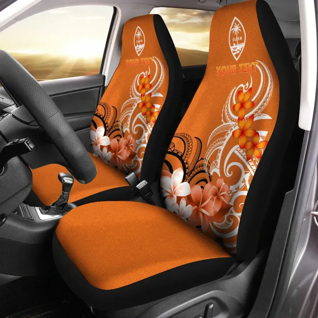 [Custom] Guam Personalised Car Seat Covers - Guamanian Spirit