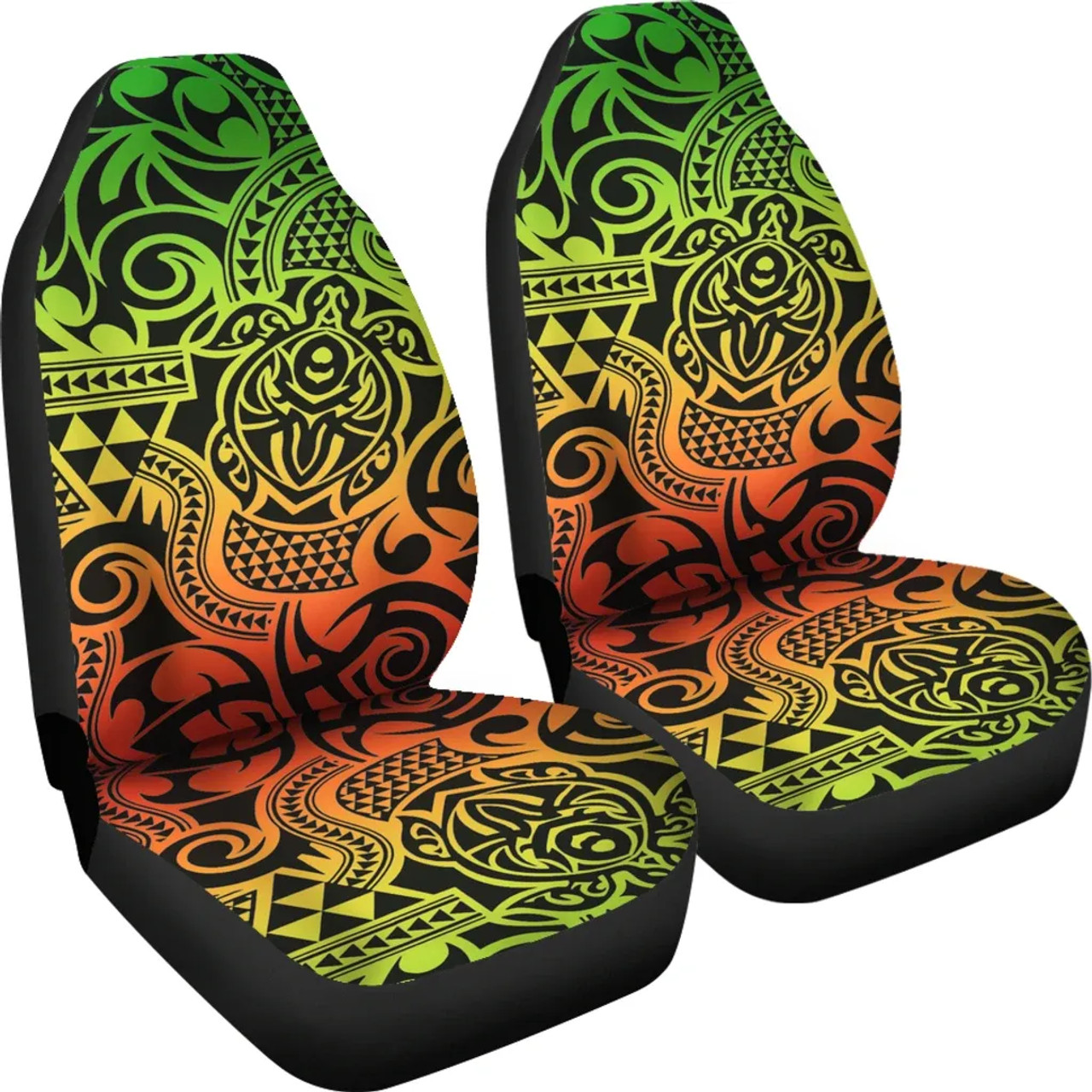 Polynesian Car Seat Cover - Polynesian Tattoo 52