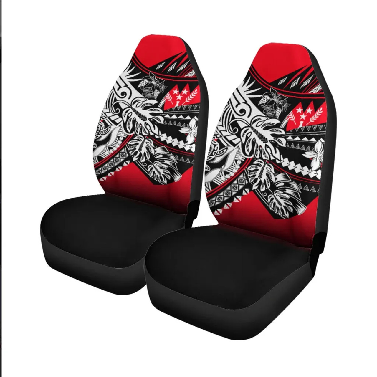 Kosrae State Car Seat Cover - Tribal Jungle Pattern