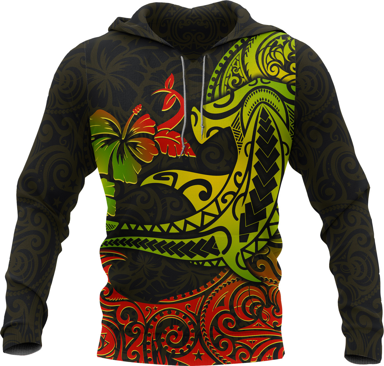 Hawaii Hoodie - Polynesian Hammerhead Shark