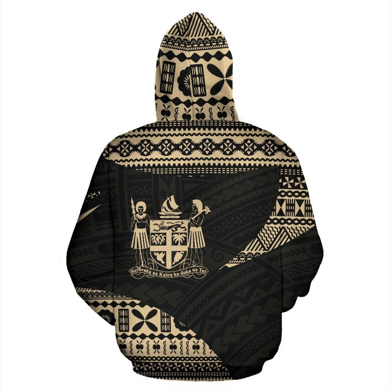 Fiji Tapa Hoodie - Fiji Coat Of Arms Endless