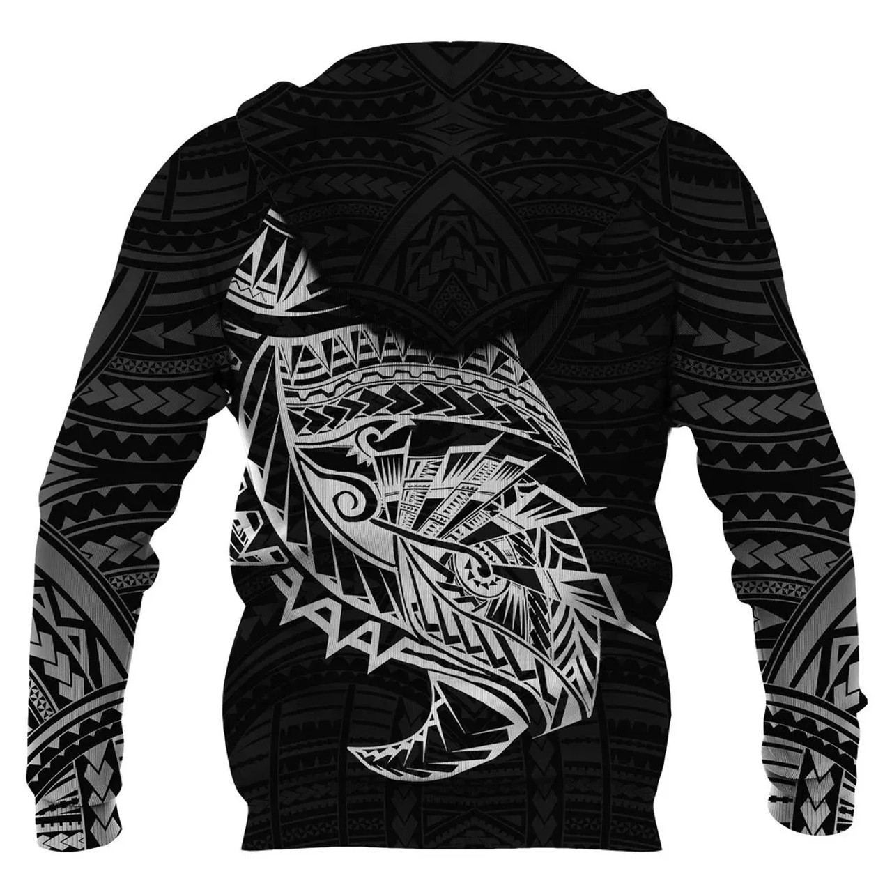 Samoa Tattoo Rugby Style Hoodie Black