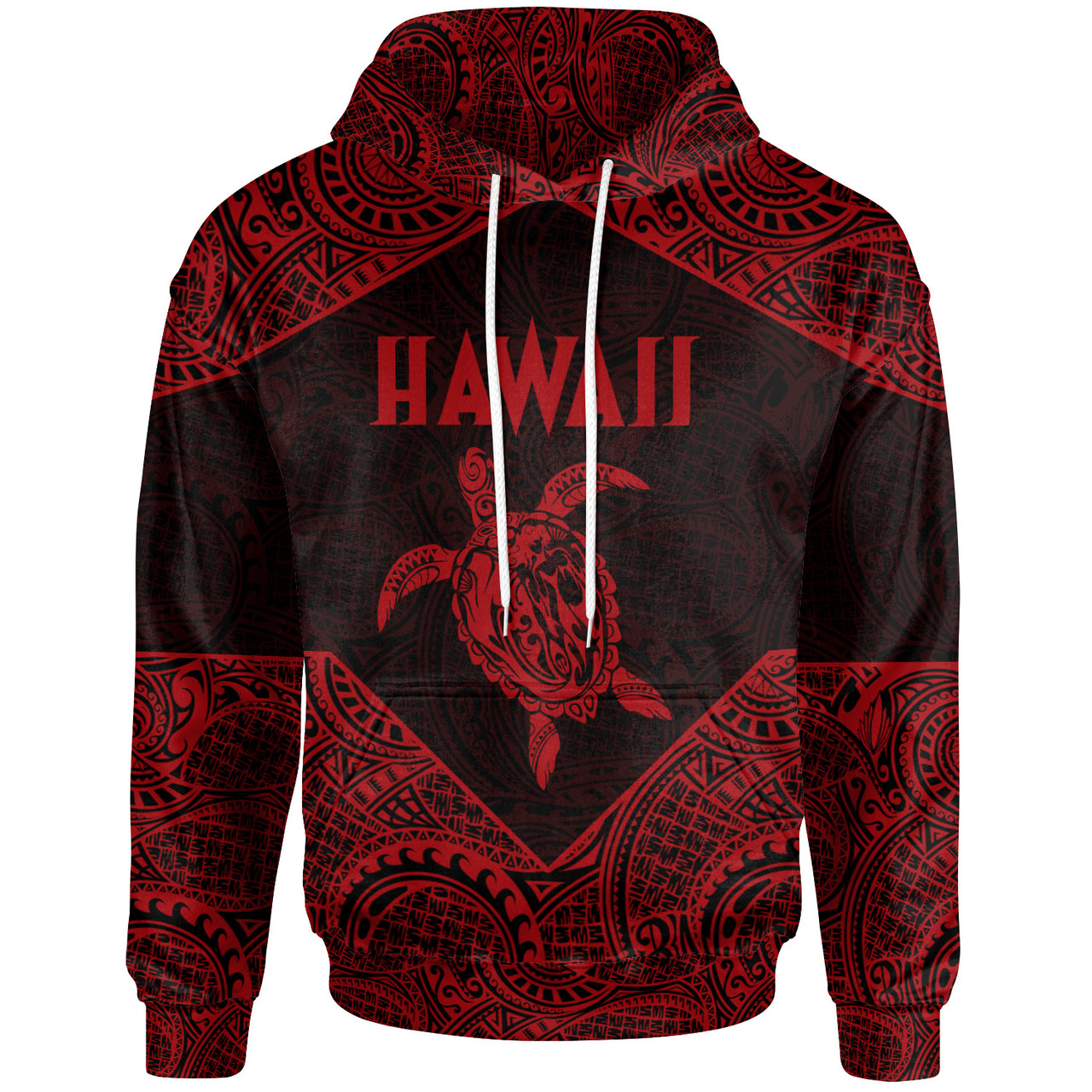 Hawaii Hoodie - Hawaii Turtle Mermaid Polynesian Tattoo 04