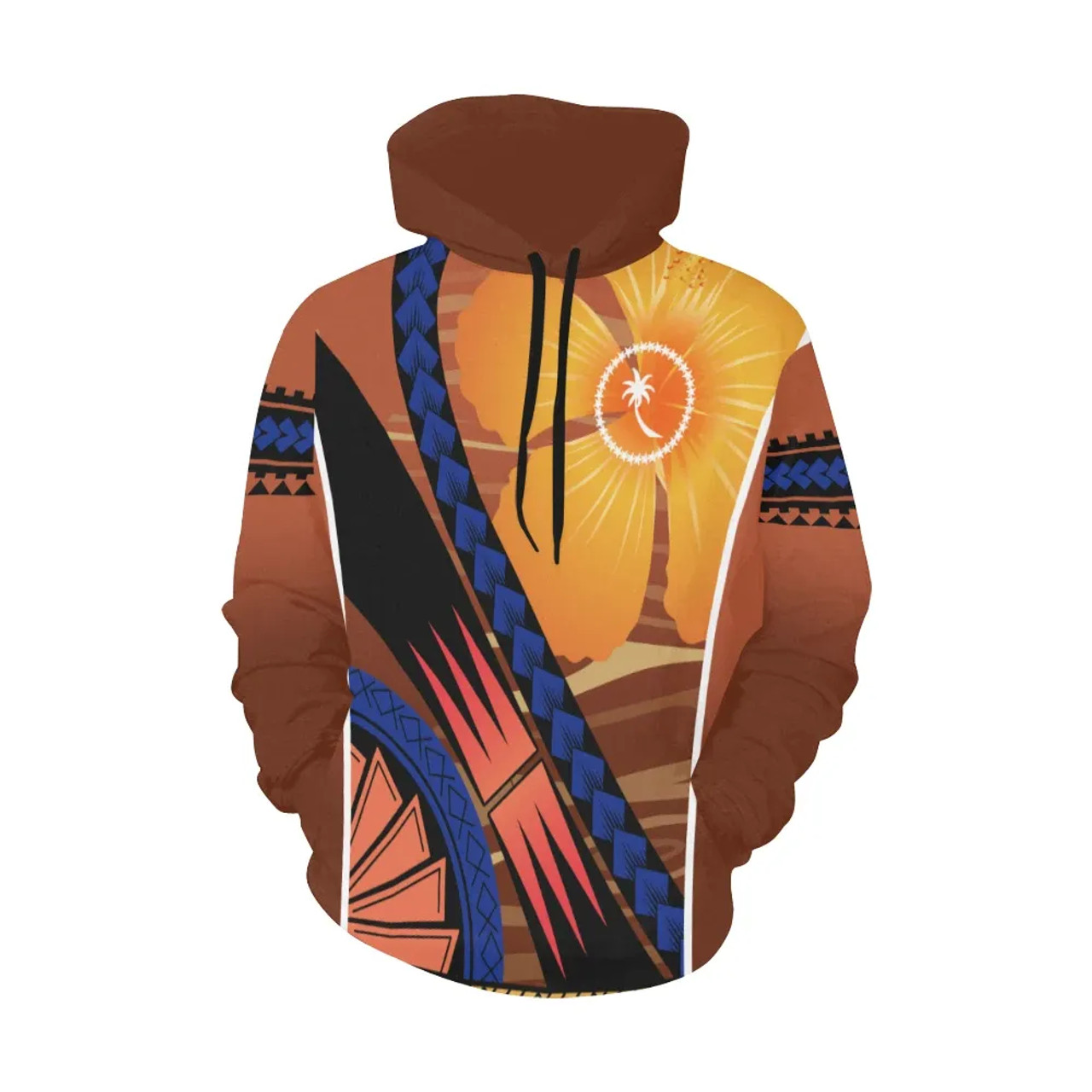 Chuuk Polynesian All Over Hoodie - Sport Style