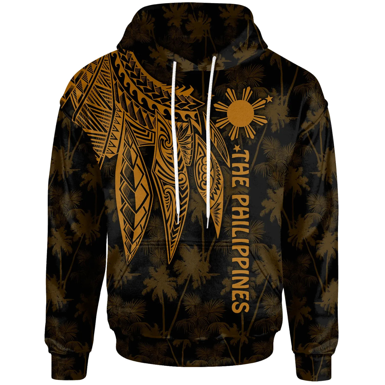 The Philippines  Hoodie - Polynesian Wings (Golden)