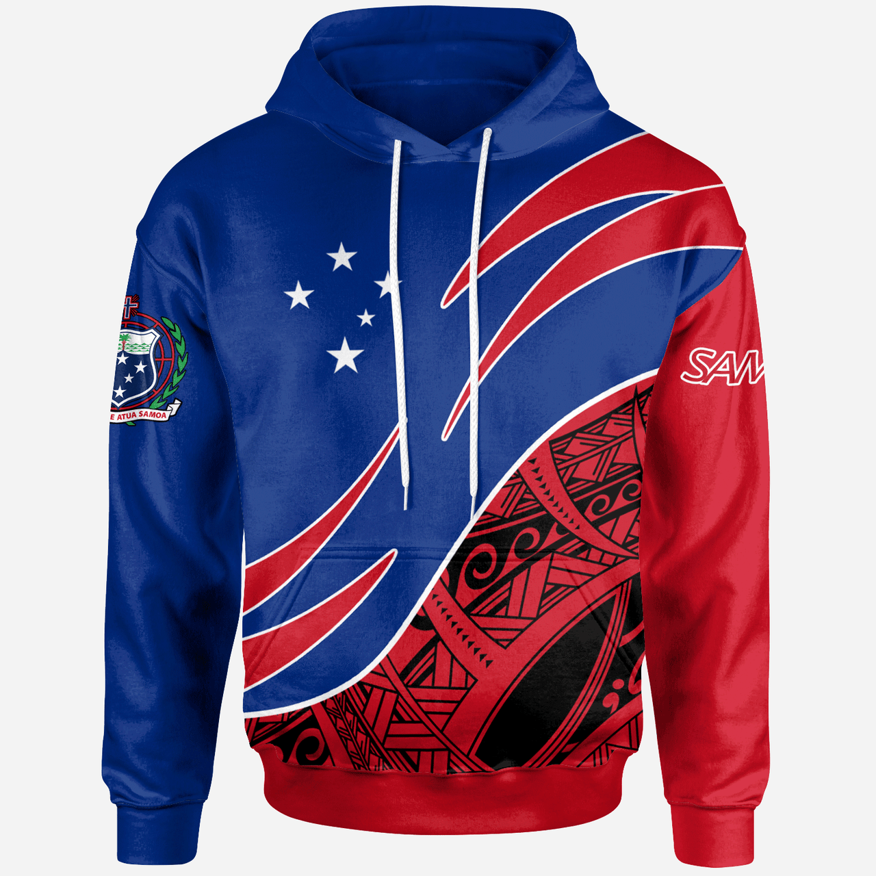 Samoa Hoodie - Custom Personalised Symmetrical Lines