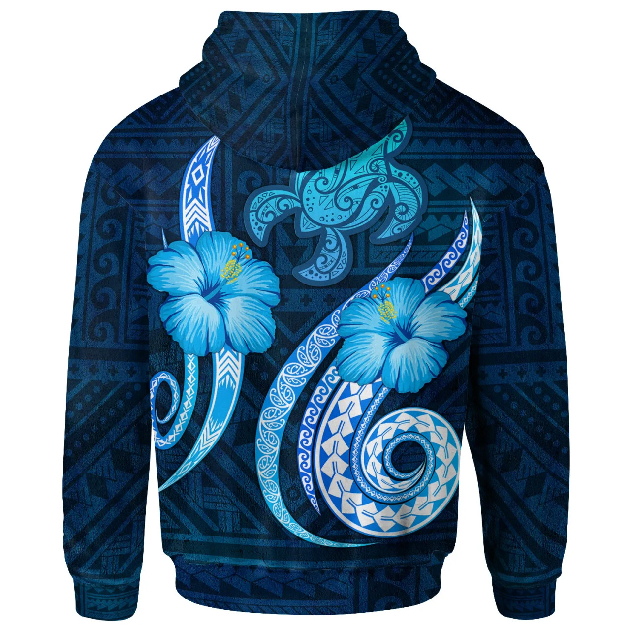 Yap Hoodie - Turtle and Tribal Tattoo Of Polynesian