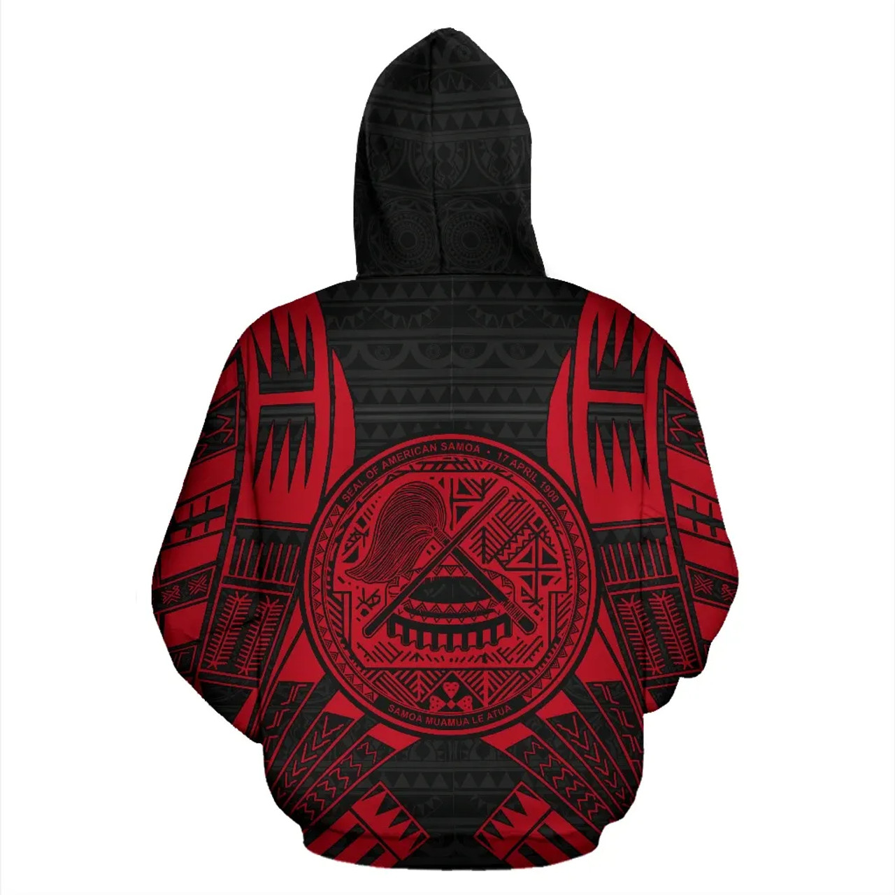 American Samoa All Over Hoodie - Tattoo Red Version