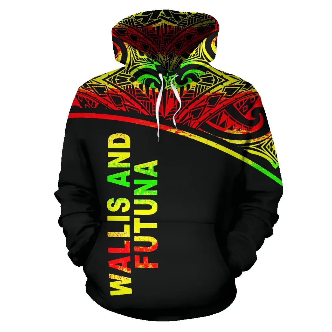 Wallis And Futuna Polynesian Hoodie Reggae