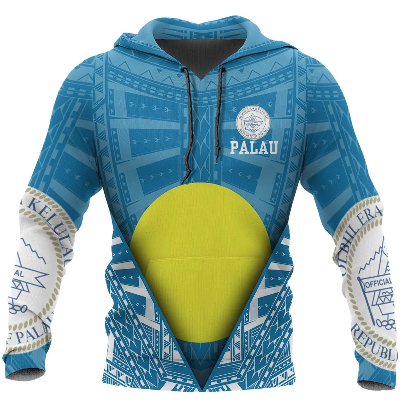 Palau Dreamer Pullover Hoodie - Palau Flag Seal