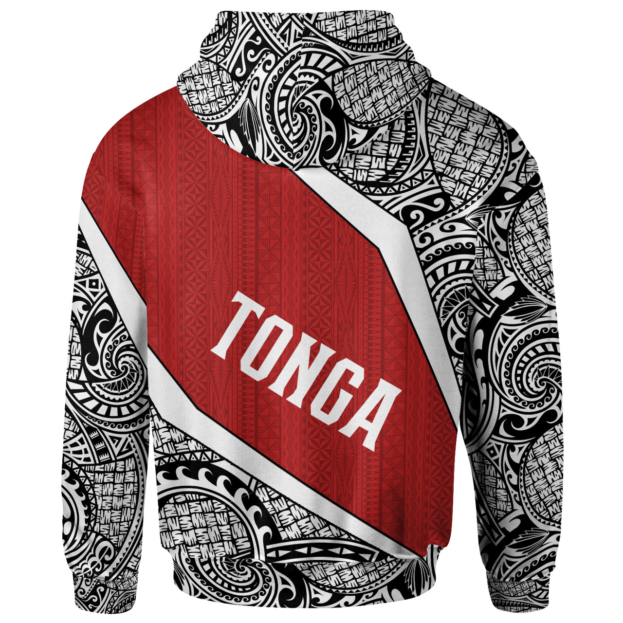 Tonga Polynesian Hoodie - Tonga Coat Of Arms Polynesian Tattoo