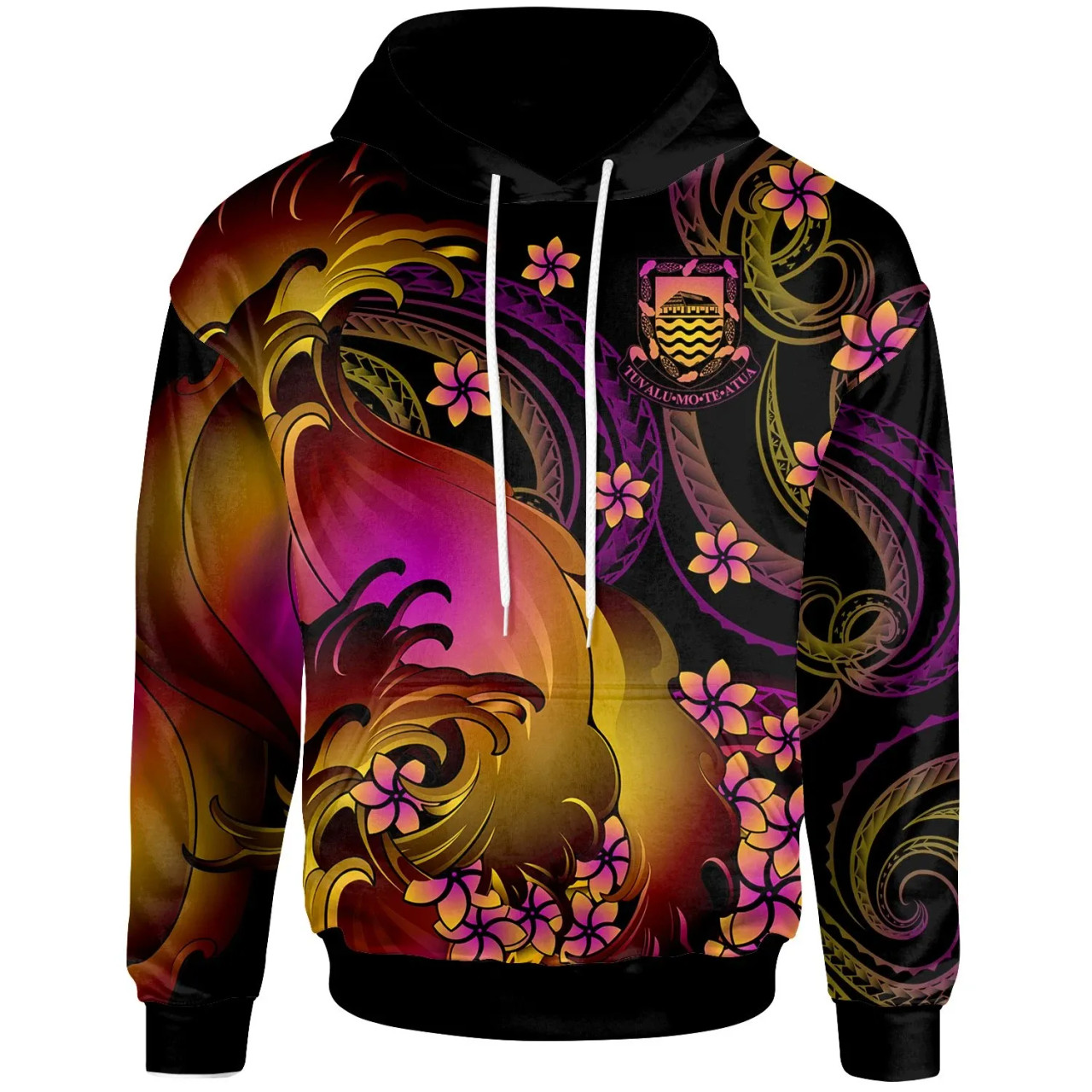 Tuvalu Hoodie - Tuvalu in wave