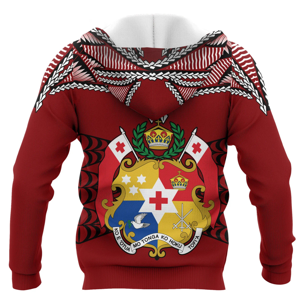 Tonga Polynesian ll Over Hoodie - Tongan Ngatu Pattern