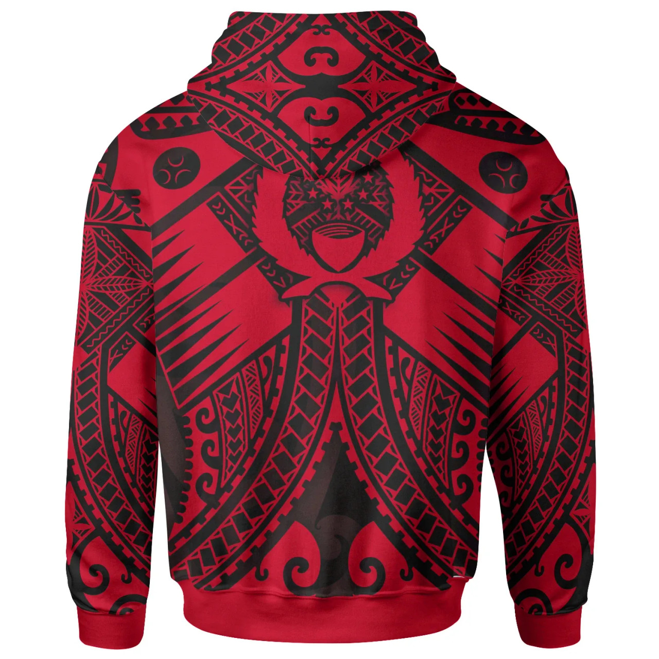 Yap Custom Personalised Hoodie - Red Seal with Polynesian Tattoo