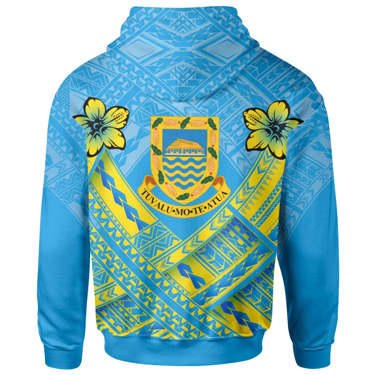 Tuvalu Custom Personalised Hoodie - Tuvalu Flag Camisole Hibiscus Style