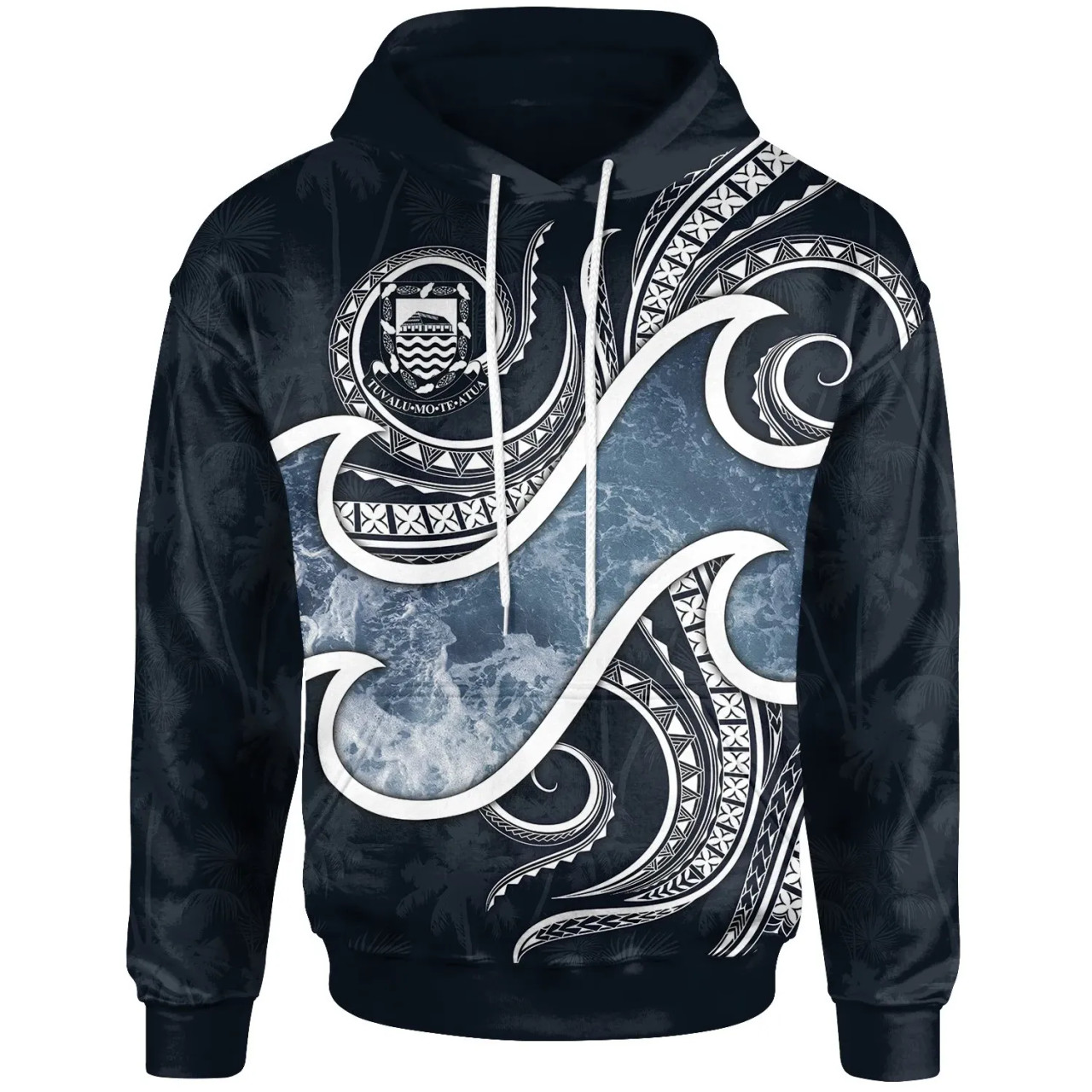 Tuvalu Polynesian Hoodie - Ocean Style