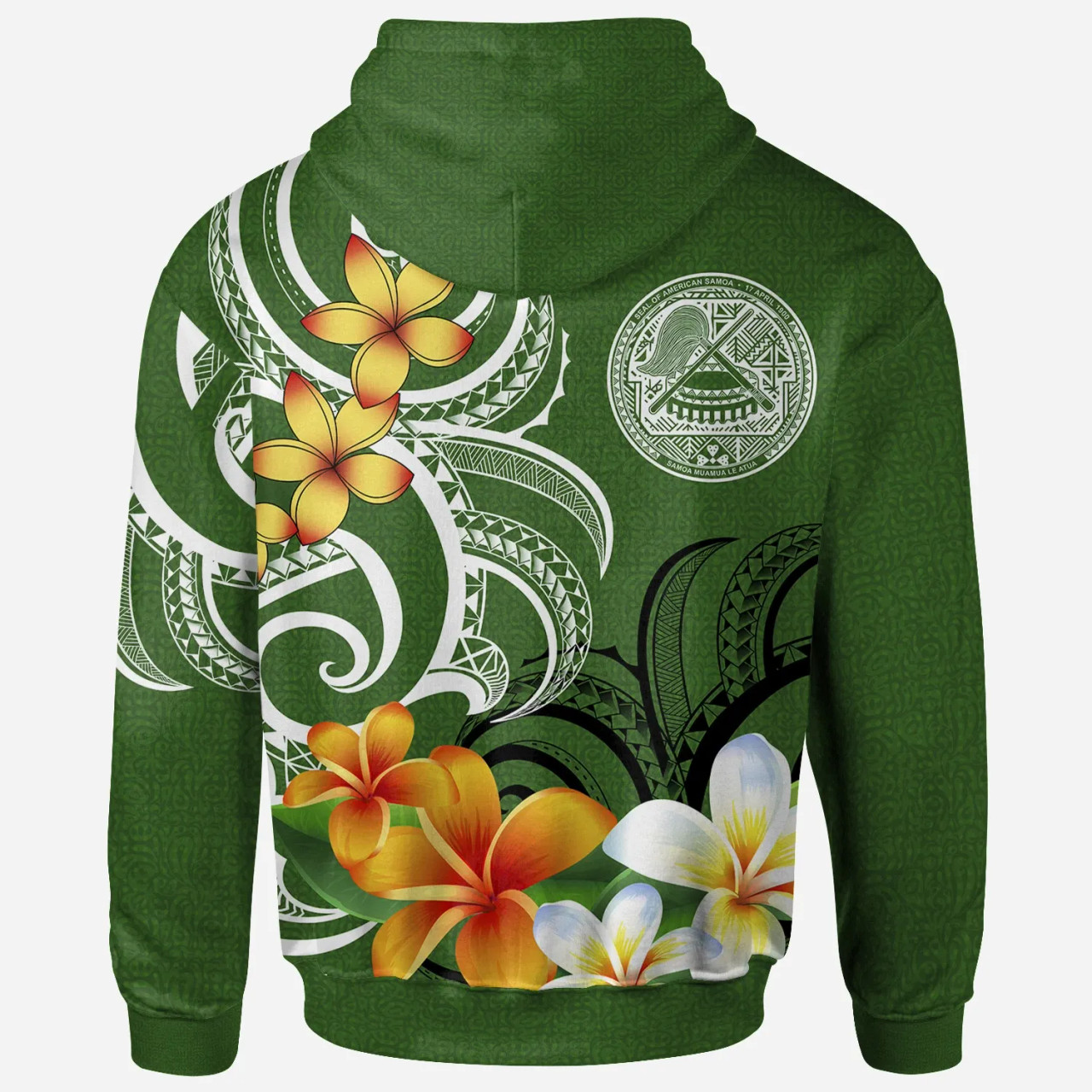 [Custom] American Samoa Personalised Hoodie - American Samoan Spirit Green