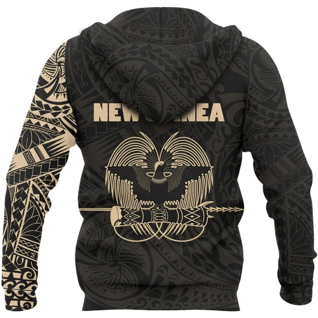 Papua New Guinea Hoodie - Papua New Guinea Flag Tattoo Style