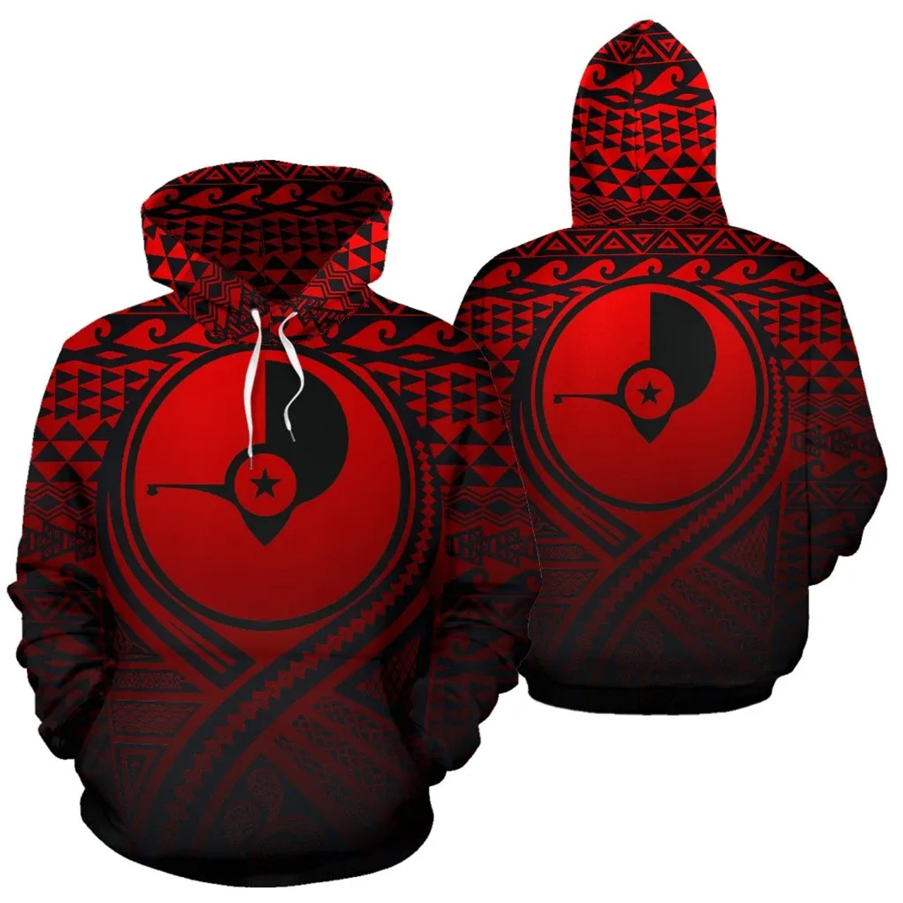 Yap All Over Hoodie Lift Up Red