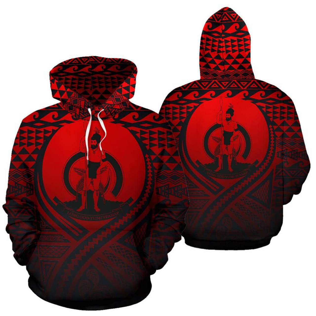 Vanuatu All Over Hoodie Lift Up Red