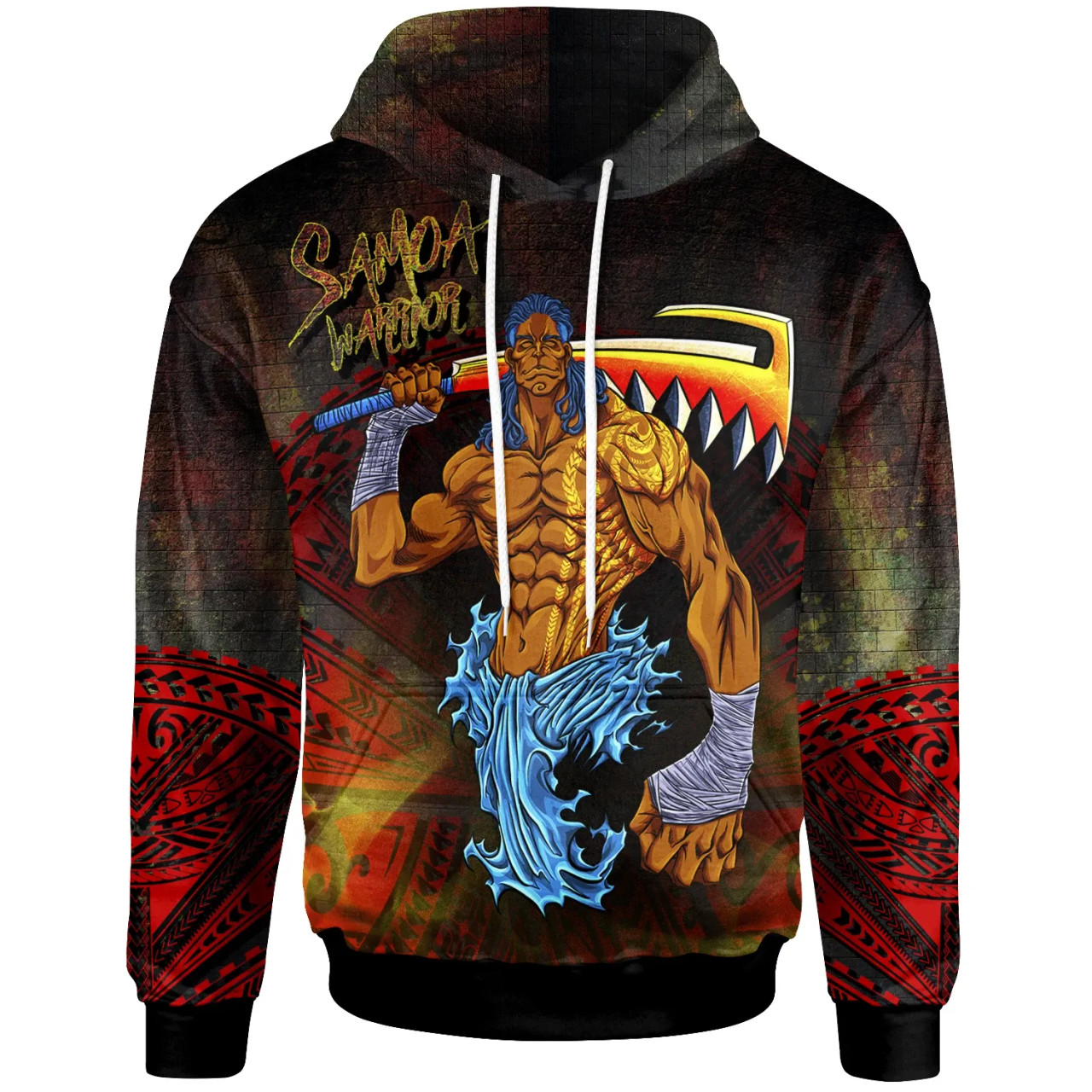 Samoa Polynesian Hoodie - Samoa Warrior