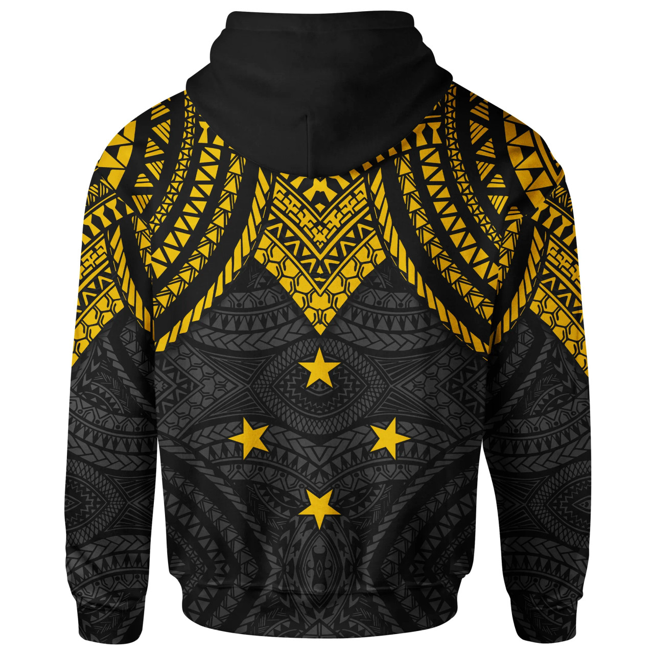 Yap Custom Personalised Hoodie - Micronesian Pattern Armor Style