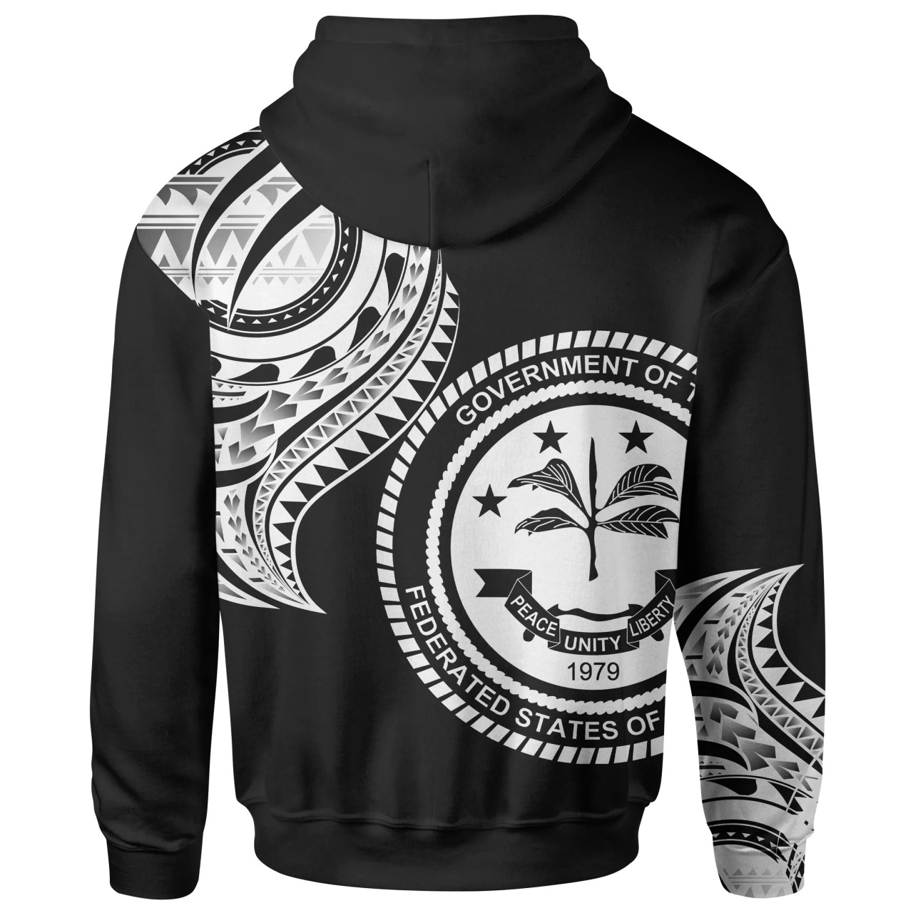 Federated States of Micronesia Hoodie - Federated States of Micronesia Tatau White Patterns