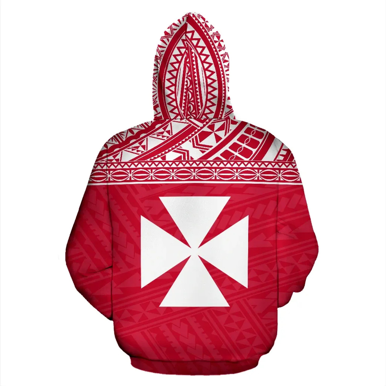 Wallis And Futuna Polynesian Hoodie Red