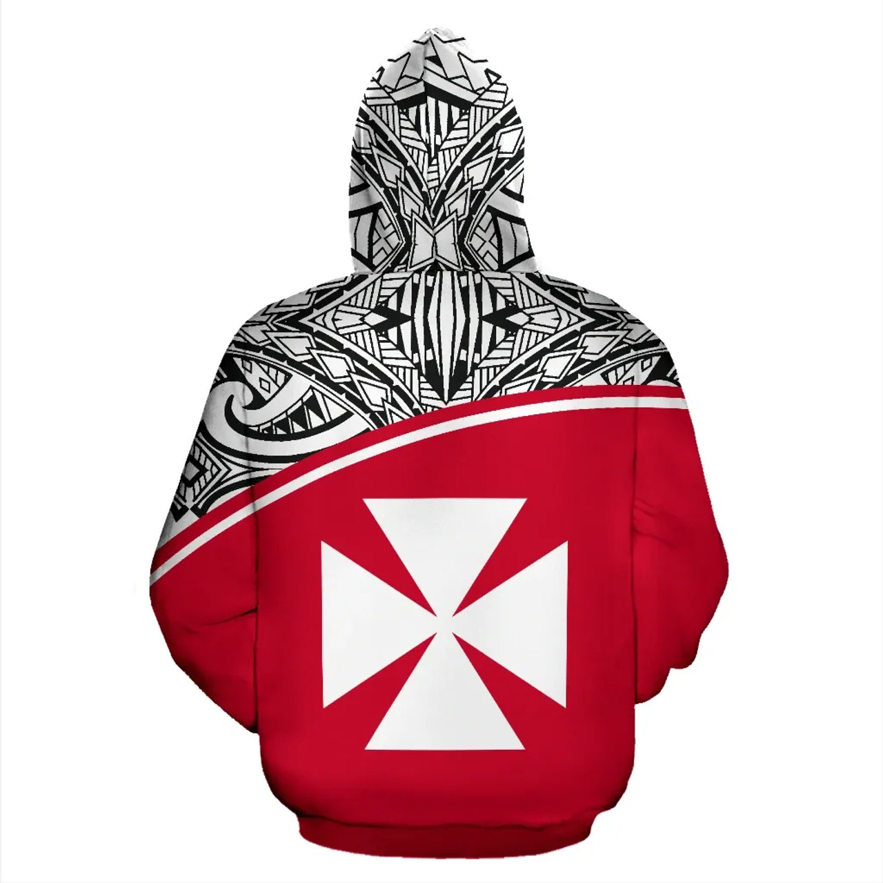 Wallis And Futuna Polynesian Hoodie Red