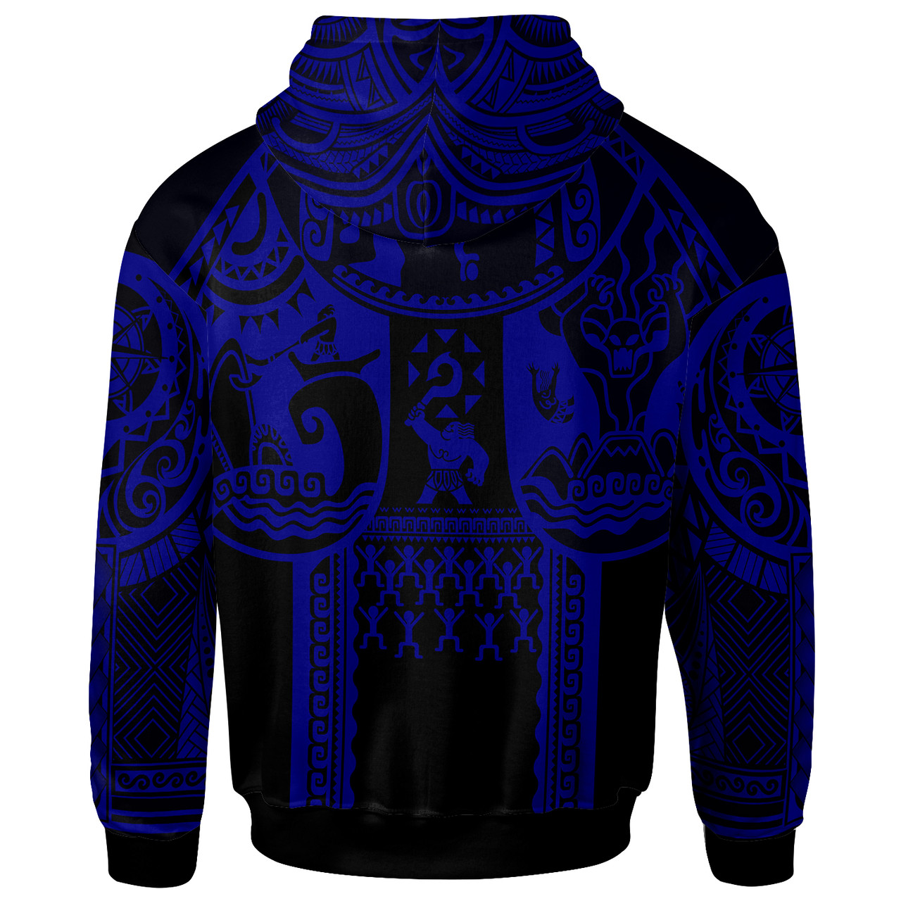 Polynesian Custom Personalised Hoodie - Polynesian Patterns Maui Tattoo