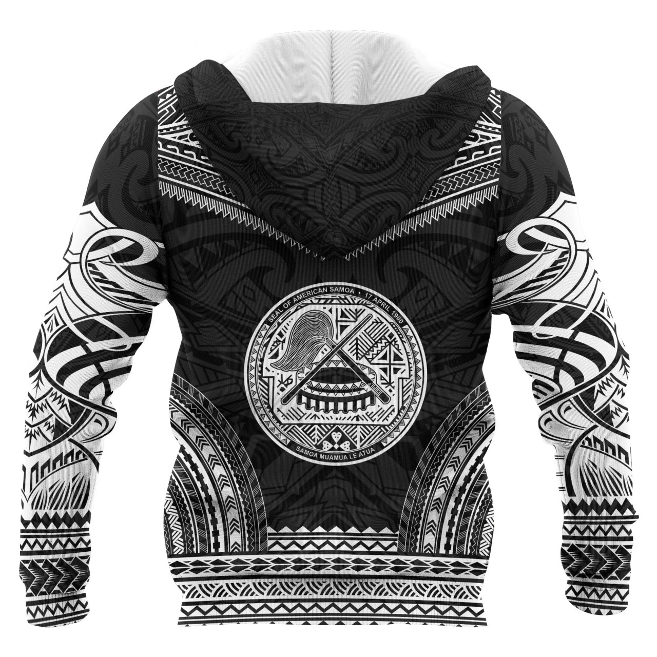 American Samoa Polynesian Chief Hoodie - Black Version