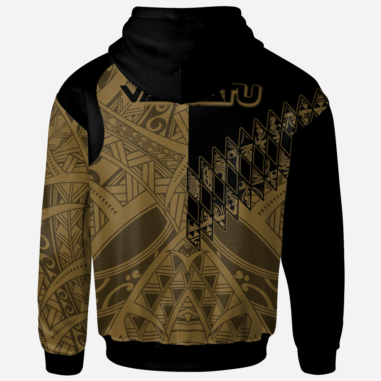 Vanuatu Hoodie - Gold Color Symmetry Style