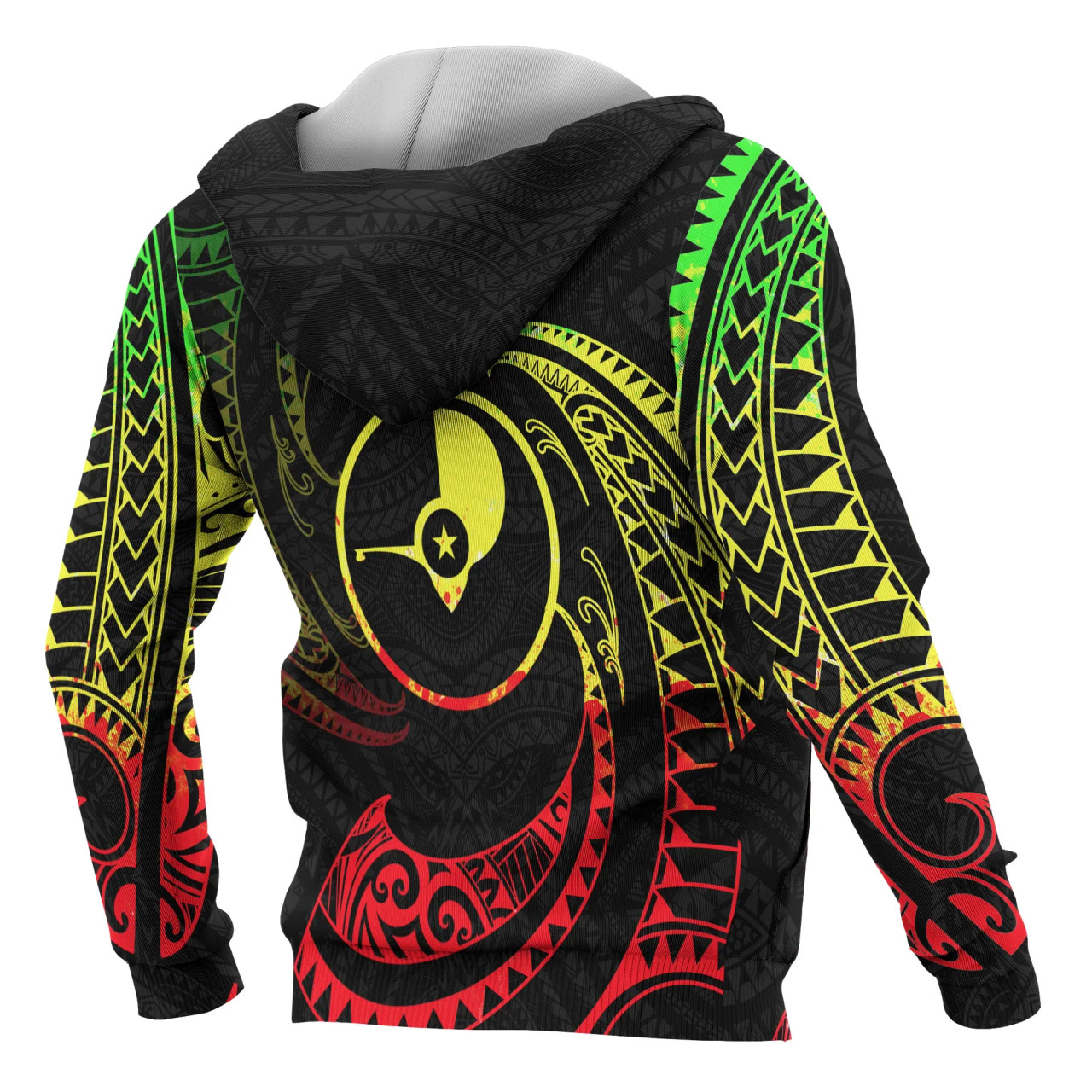 Yap Micronesia ll Over Hoodie - Reggae Tribal Wave