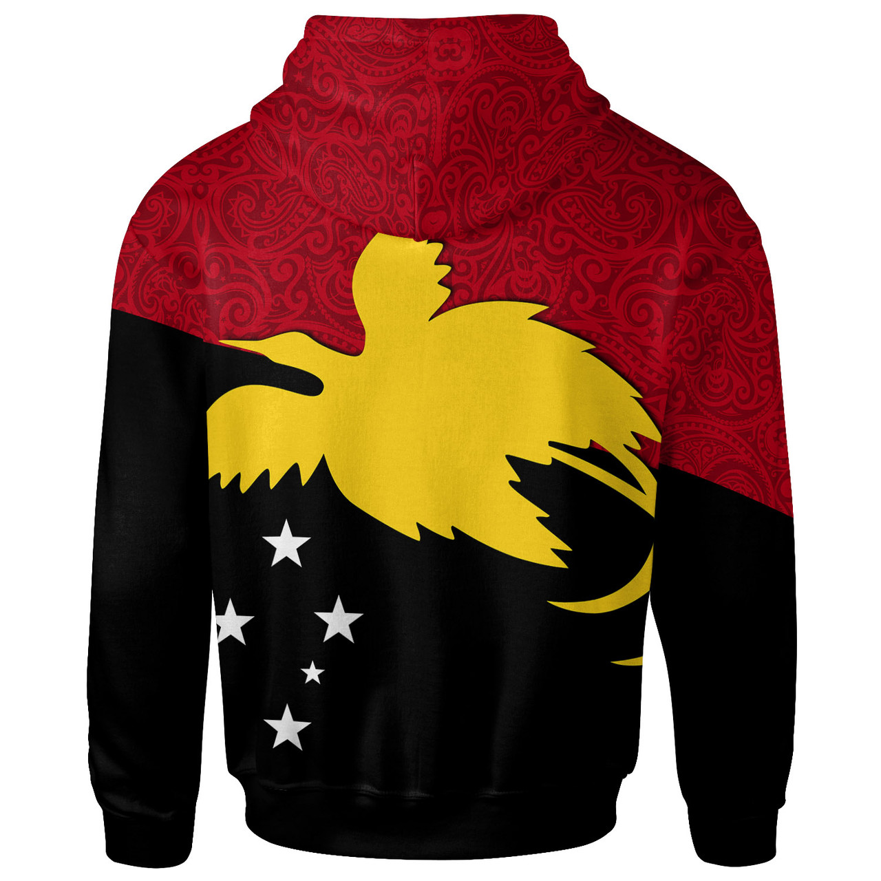 Papua New Guinea Hoodie - Papua New Guinea Flag Polynesian Tattoo