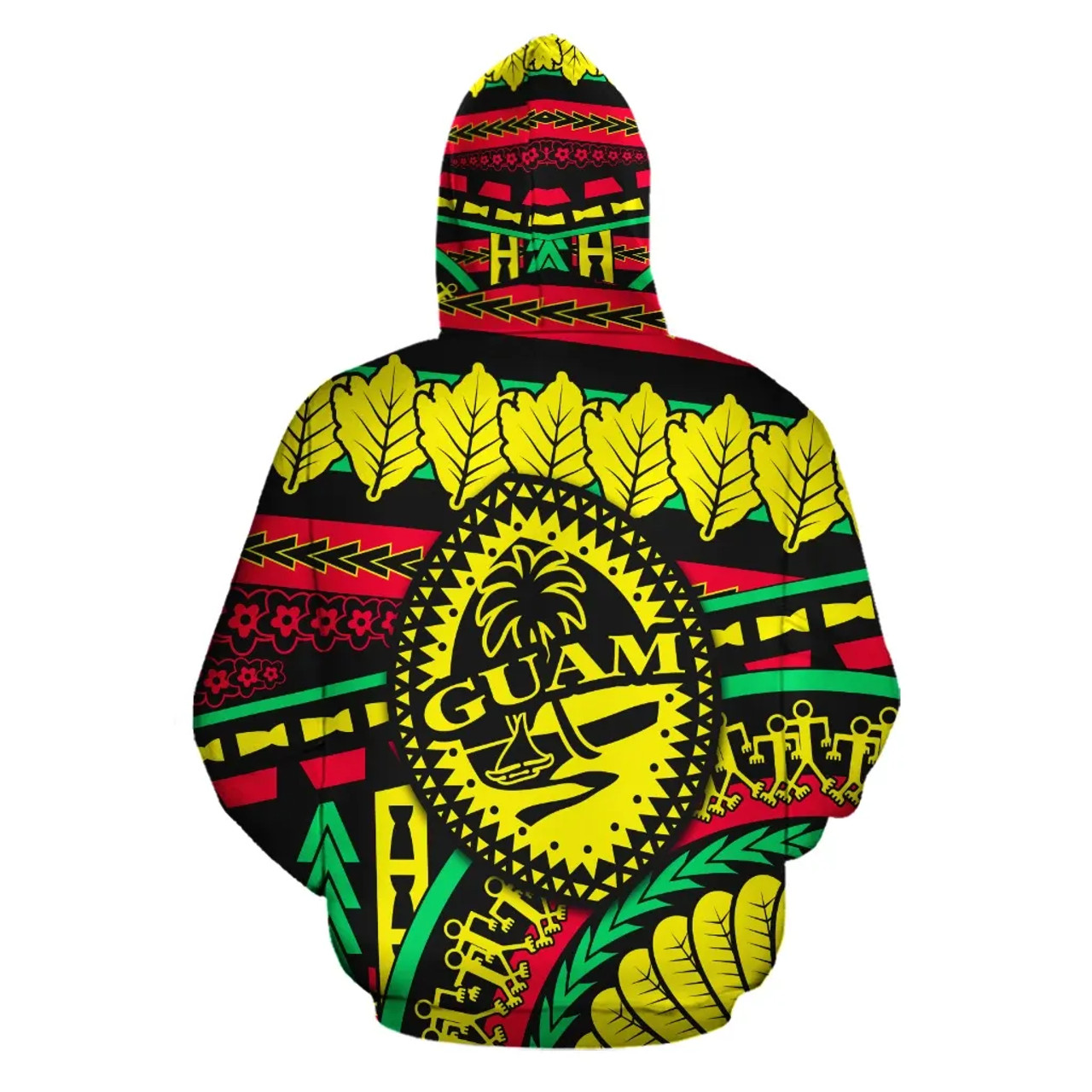 Guam Polynesian ll Over Hoodie - Chamorro Rasta