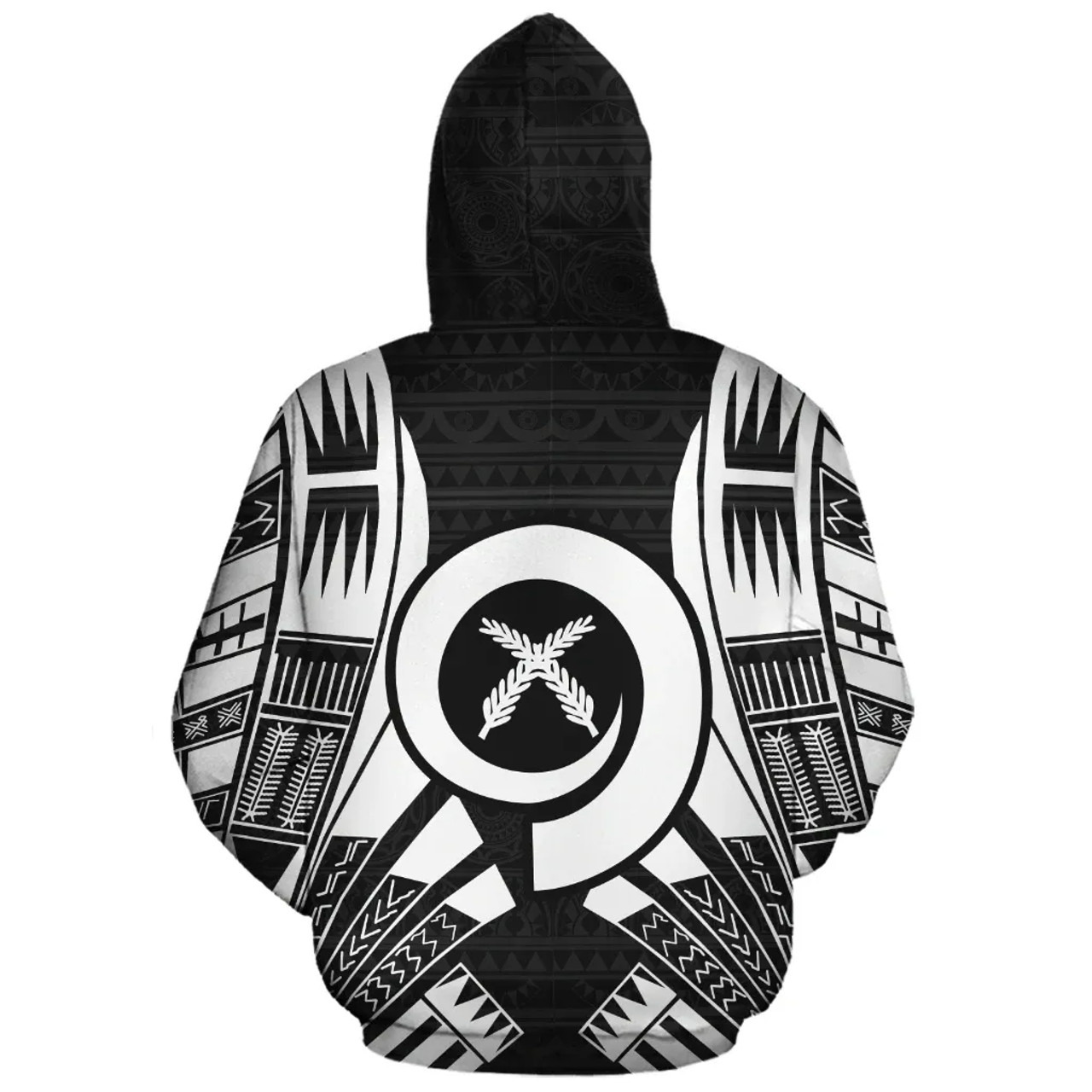 Vanuatu Polynesian Personalised Custom Hoodie - Black Tattoo