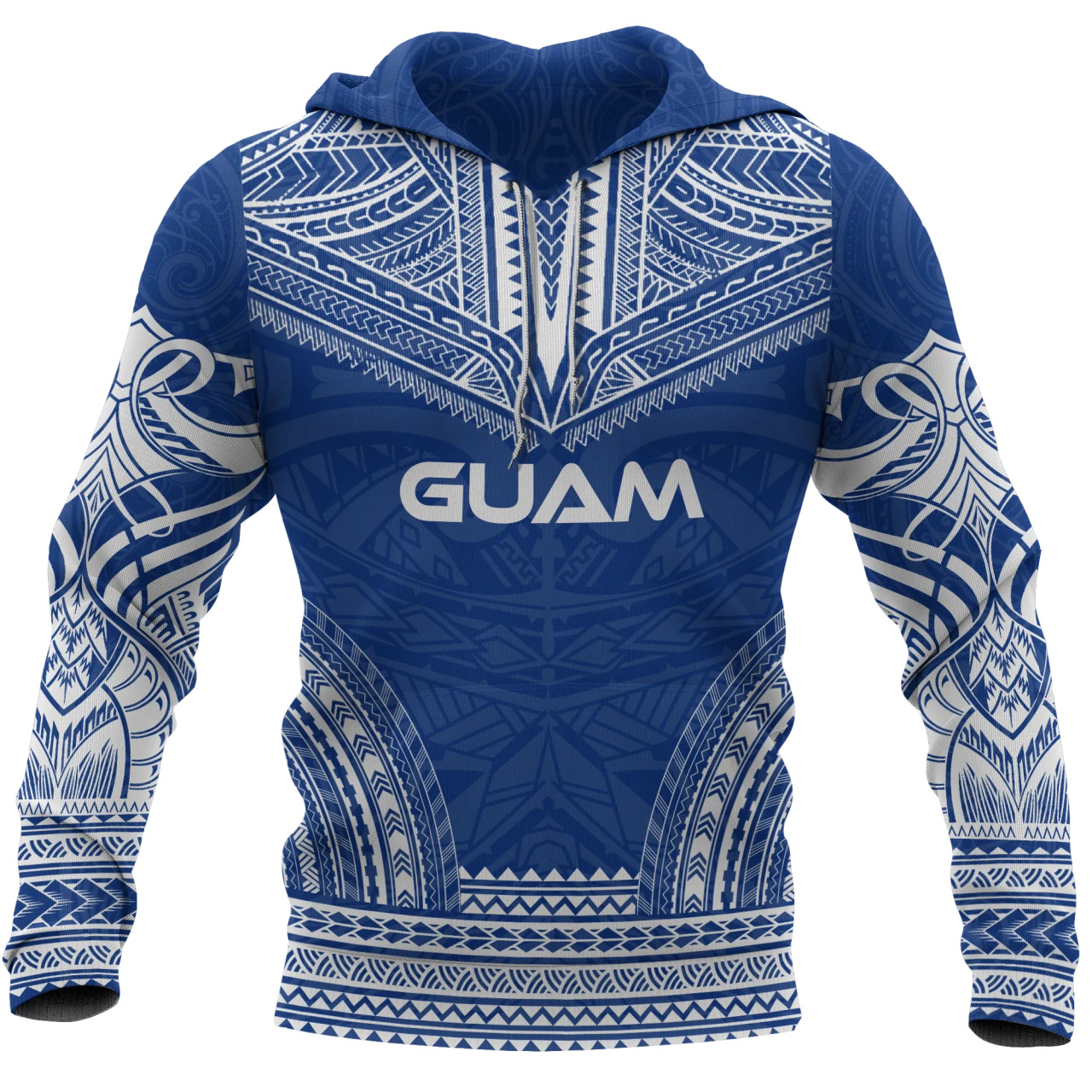 Guam Polynesian Chief Hoodie - Blue Version