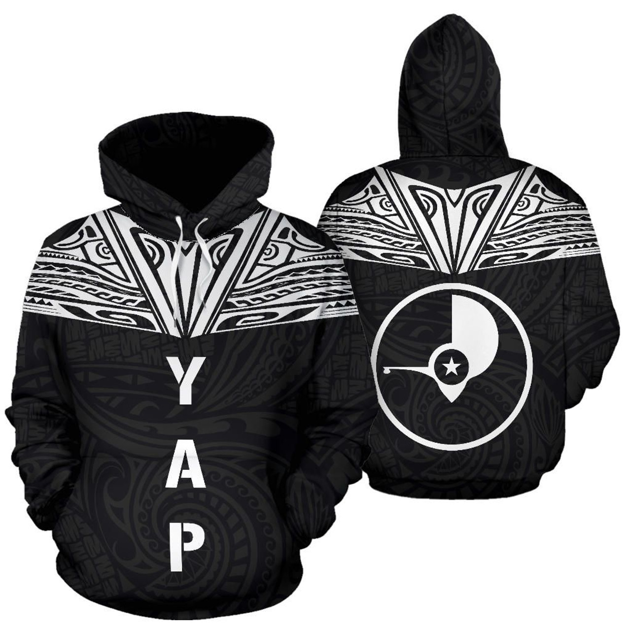 Yap All Over Hoodie - Neck Style