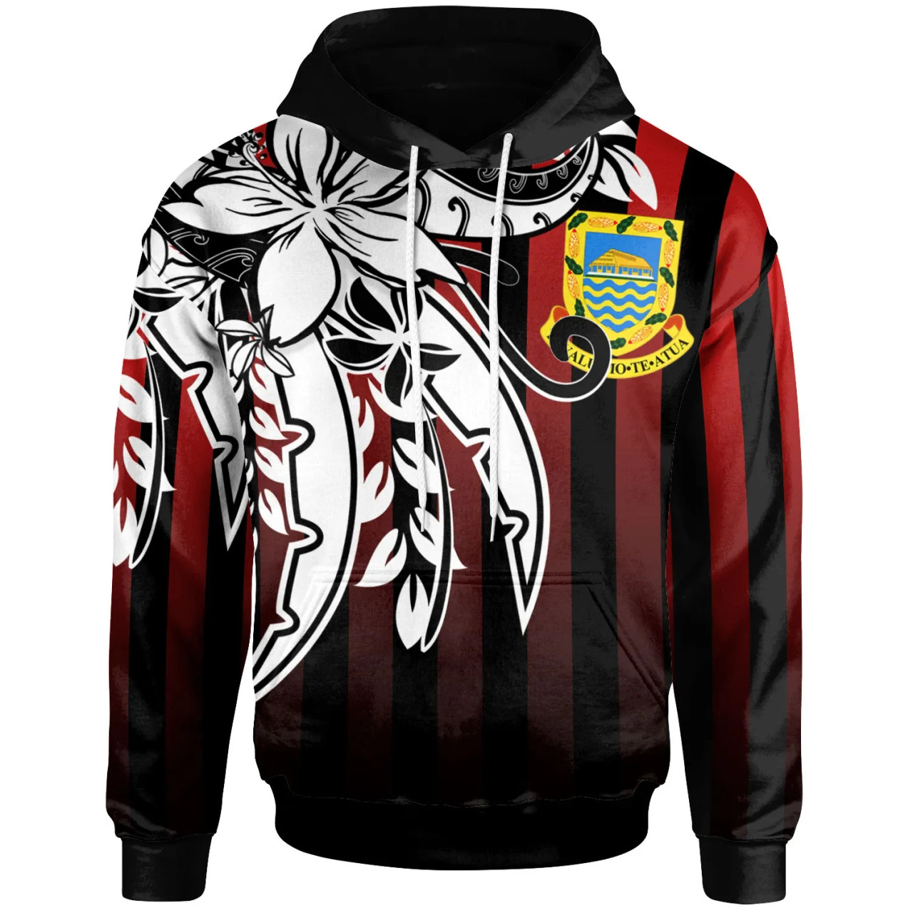 Tuvalu Hoodie - Vertical Stripes Style