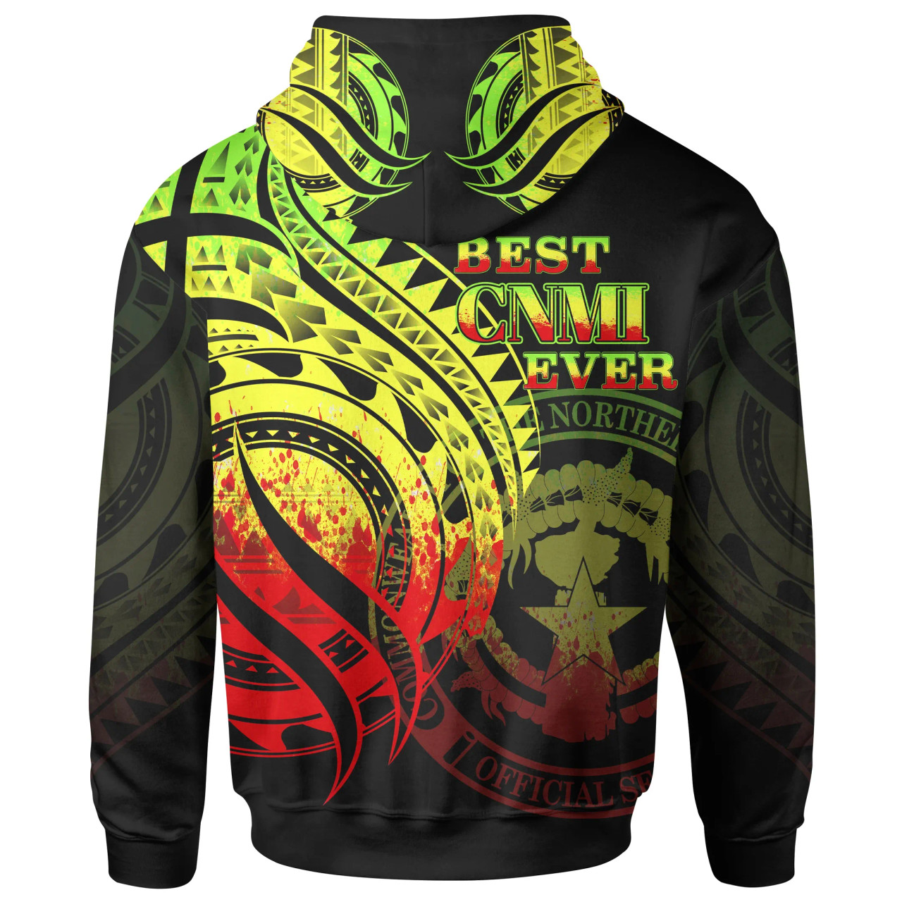 Northern Mariana Islands Hoodie - Reggae Polynesian Patterns Best CNMI Ever