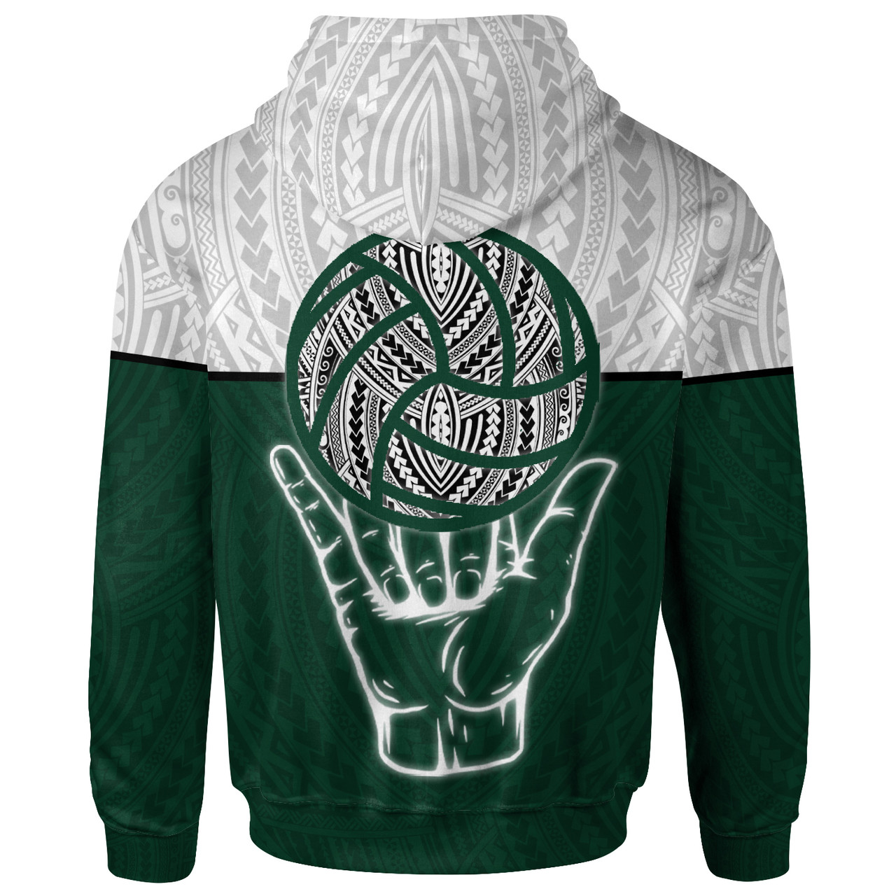 Hawaii All Over Hoodie - Volleyball Shaka