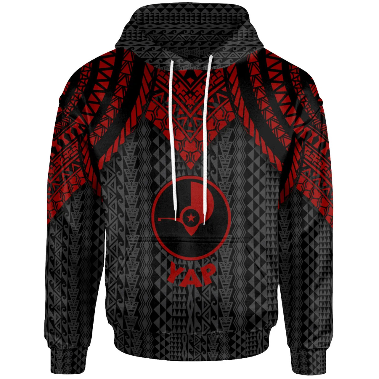 Yap Hoodie - Polynesian Armor Style Red