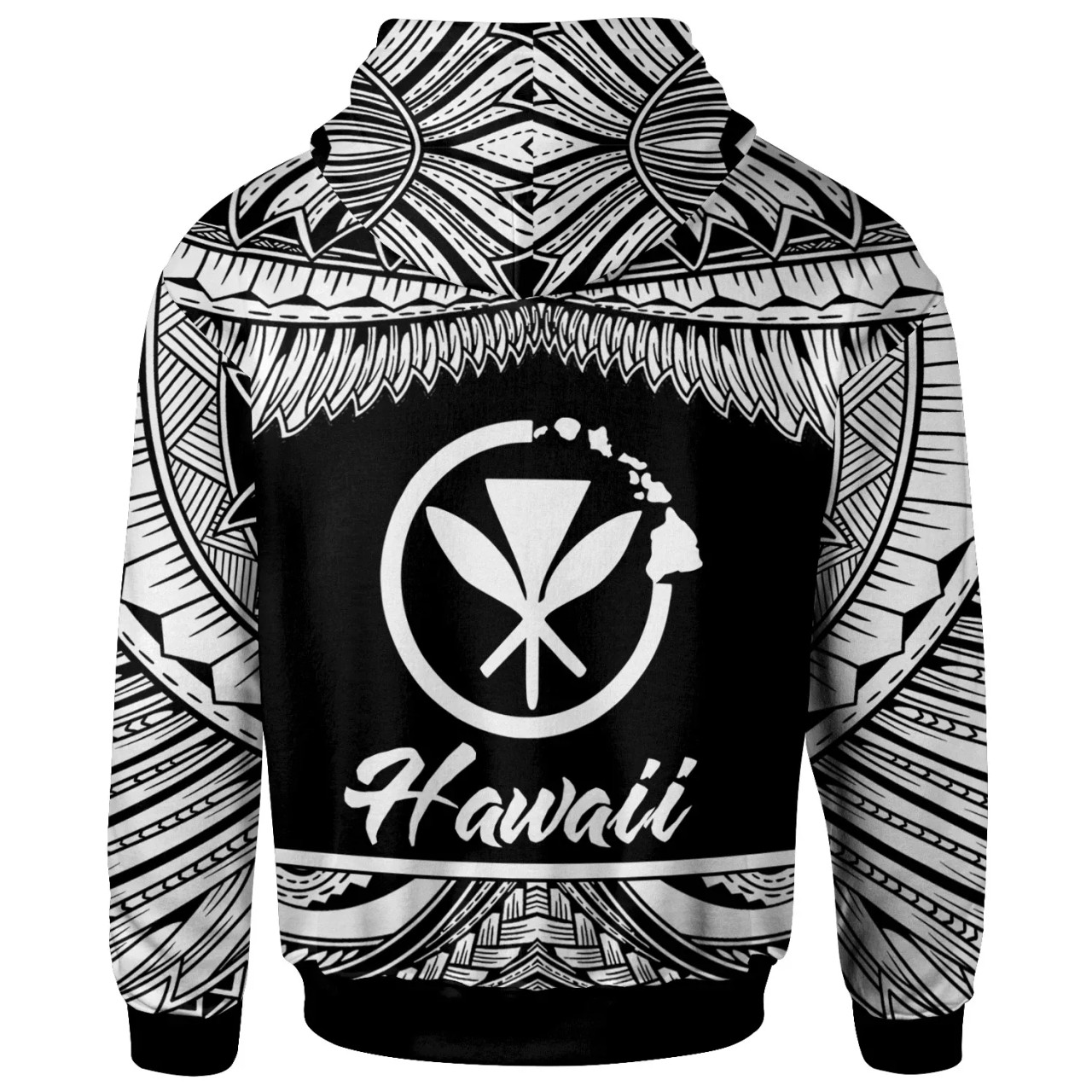 Hawaii Polynesian Hoodie - Hawaii Pride White Version