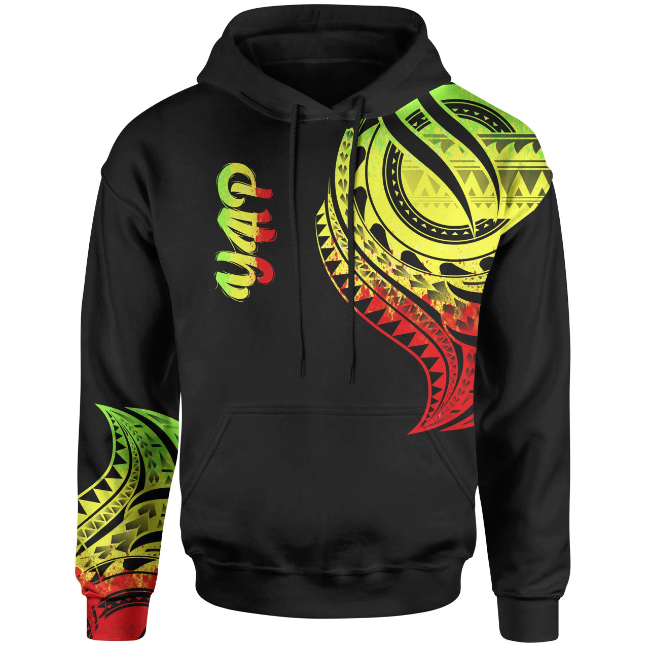 Yap State Hoodie - Yap State Tatau Reggae Patterns